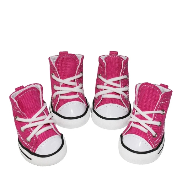 Other - Stylish Pink Dog Sneakers size 4. Great for outside walks.